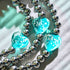 Teal | Firefly Glass Hearts Essence Bracelet