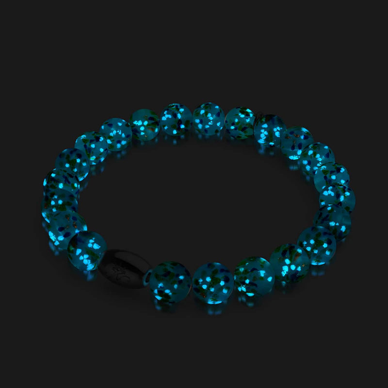 Turquoise Spearmint | .925 Sterling Silver | Firefly Glass Bracelet