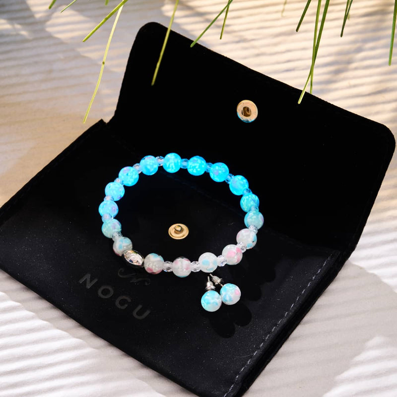 Orchid Blooms | .925 Sterling Silver | Firefly Glass Blossom Earrings