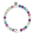 Fluorite | .925 Sterling Silver | Firefly Glass Mushroom Gemstone Bracelet