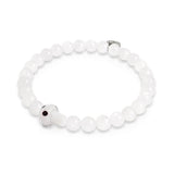 Moonstone | .925 Sterling Silver | Firefly Glass Mushroom Gemstone Bracelet