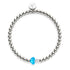 Ocean Blue | Silver | Firefly Glass Mushroom Essence Bracelet