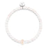 Rose Quartz | Silver | Firefly Glass Mushroom Gemstone Bracelet