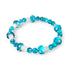 Teal | .925 Sterling Silver | Deluxe Firefly Glass Mushroom Bracelet