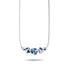 Starlit Waves | .925 Sterling Silver | Firefly Glass Infinity Clasp Necklace
