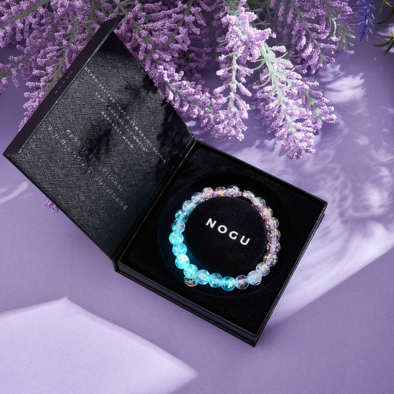 Dusty Rose | .925 Sterling Silver | Firework Glass Bracelet