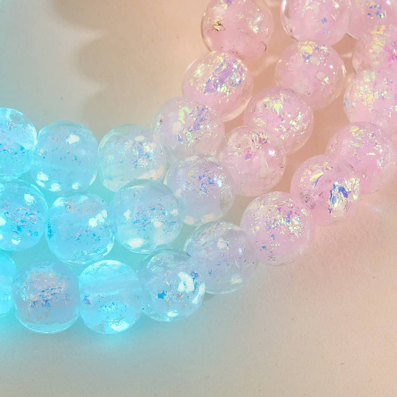 Lilac Guava | .925 Sterling Silver | Firework Glass Bracelet