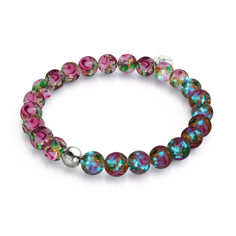 Purple Clematis | Firework Glass Garden Bracelet