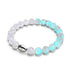 Rainbow White | .925 Sterling Silver | Firework Glass Bracelet