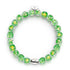 Verdant Burst | .925 Sterling Silver | Firework Glass Bracelet