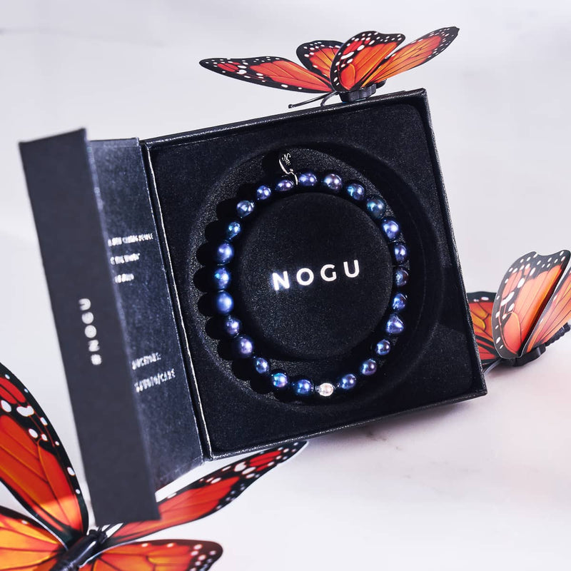 Midnight Blue | .925 Sterling Silver | Freshwater Pearl Bracelet