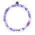 Cosmic Purple | .925 Sterling Silver | Galaxy Glass Pebble Bracelet