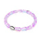Lilac Moonrise | .925 Sterling Silver | Galaxy Glass Pebble Bracelet