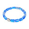 Sapphire Supernova | .925 Sterling Silver | Galaxy Glass Pebble Bracelet