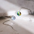 Rainbow Sky | .925 Sterling Silver | Galaxy Glass Chain Drop Threader Earrings