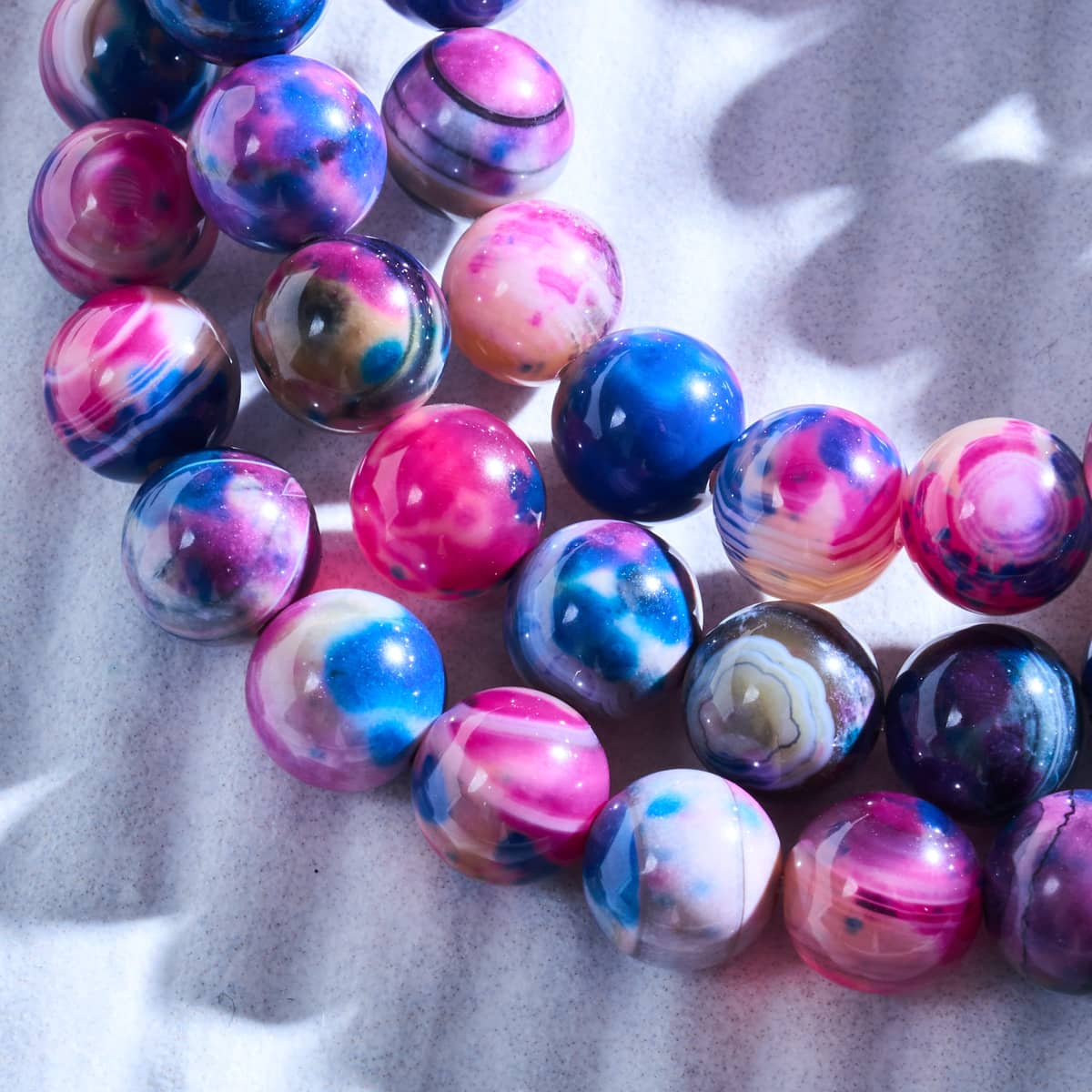 Magenta Starlight | .925 Sterling Silver | Galaxy Tiger's Eye Bracelet