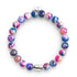 Magenta Starlight | .925 Sterling Silver | Galaxy Tiger's Eye Bracelet