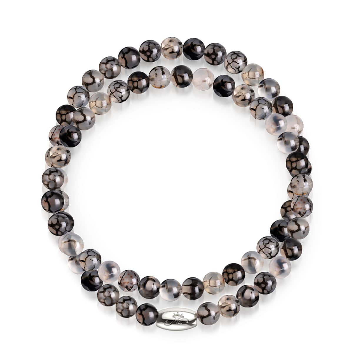 Arachnid Agate | Silver | Gemstone Wrap