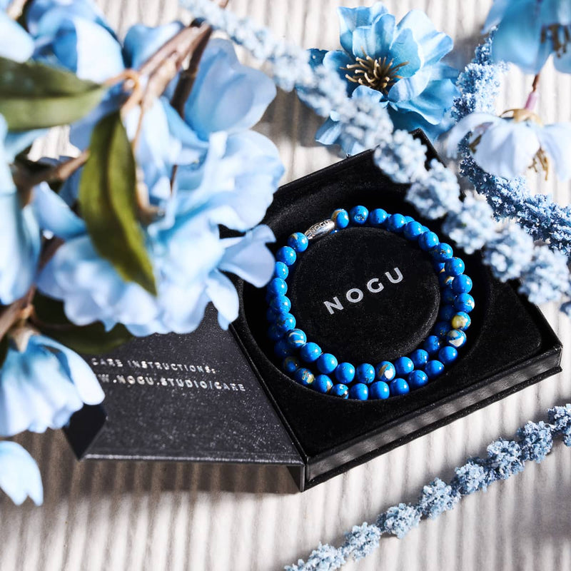 Ocean | Silver | Gilded Turquoise Gemstone Wrap