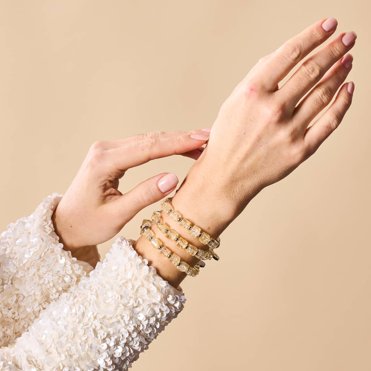 Frozen Lemonade | Glitter Glass | Sugar Cube Bracelet