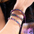 Divination | Rainbow Skulls x Violet | Macrame Bracelet
