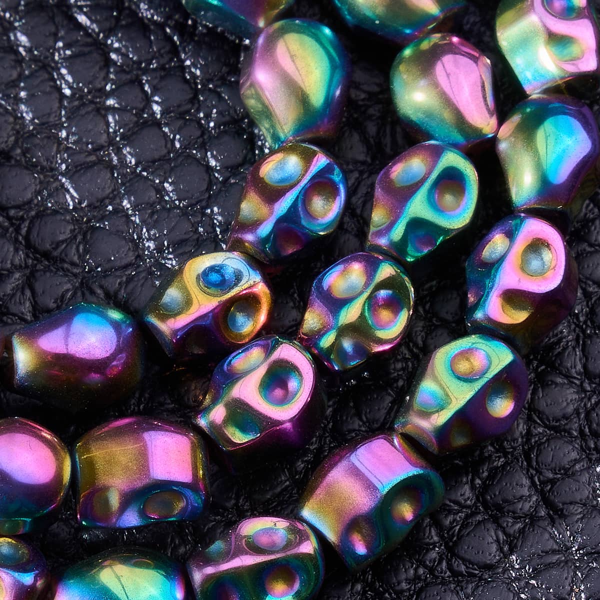 Unicorn Silver | Hematite Skull Wrap