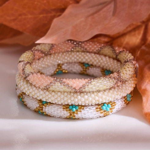 Light Beam | Himalayan Glass Bead Bracelet