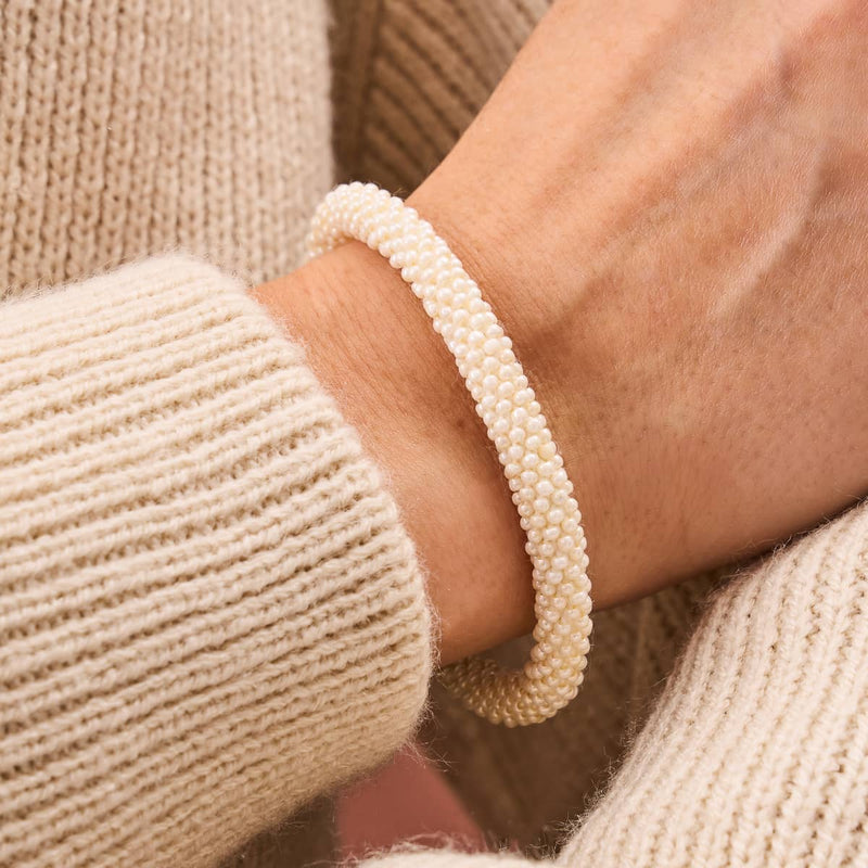 Light Beam | Himalayan Glass Bead Bracelet