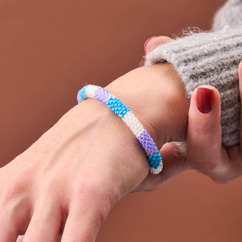 Snow Cone | Himalayan Glass Bead Bracelet