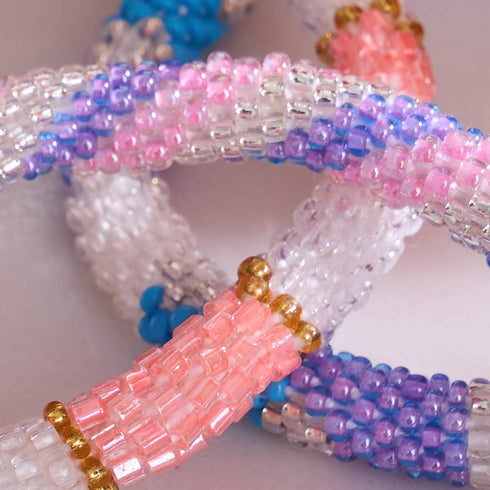 Snow Cone | Himalayan Glass Bead Bracelet