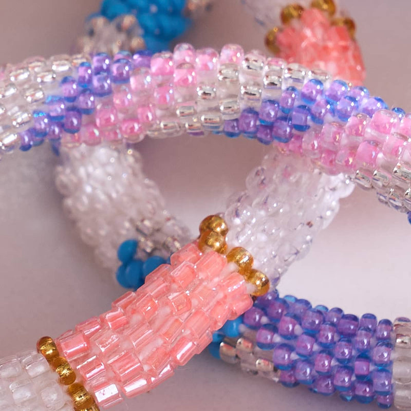 Snow Cone | Himalayan Glass Bead Bracelet