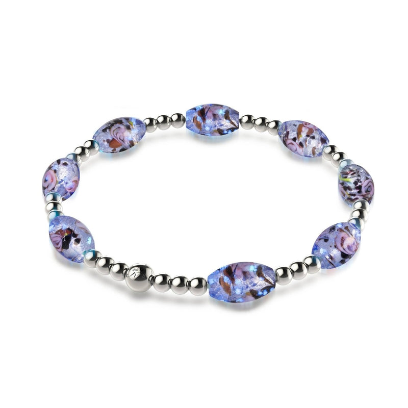 Lunar Glass Bloom Bracelet 2-Set