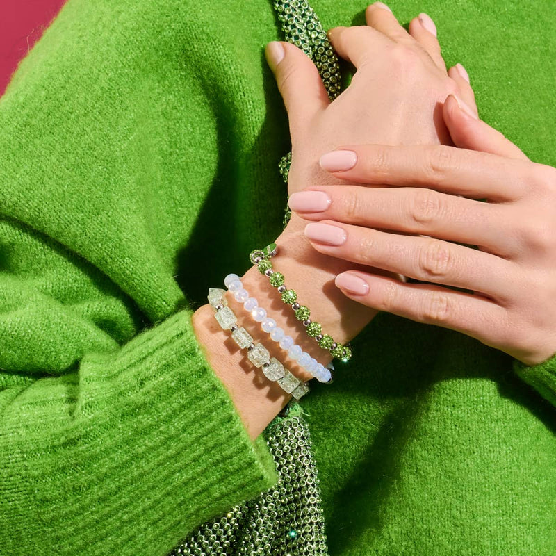 Palm Green | Crystal Kikiballa Bracelet