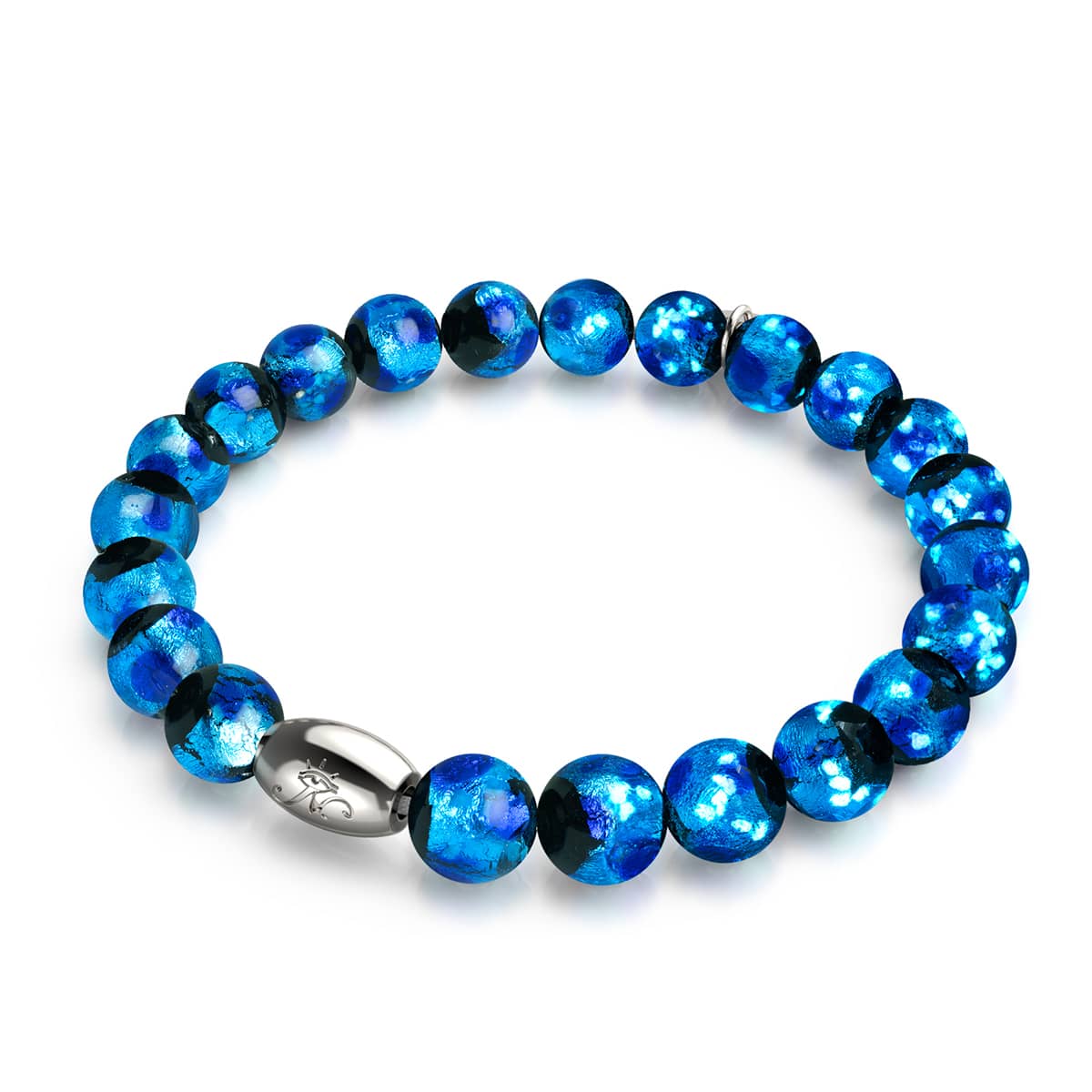 Blue Astra | .925 Sterling Silver | Solar Glass Bracelet