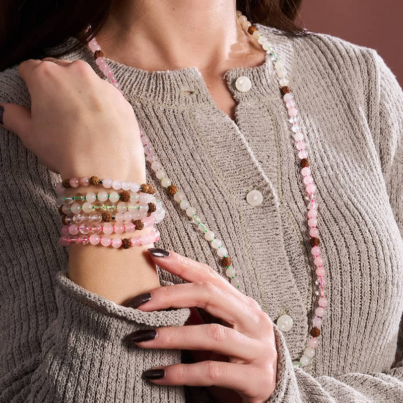 Law of Attraction | Gemstone Rudraksha | Mala Spiritual Wrap