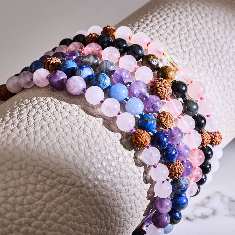 Mindfulness | Gemstone Rudraksha | Mala Spiritual Wrap