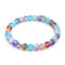 Bubble Gum | Silver | Mermaid Glass Bead Bracelet