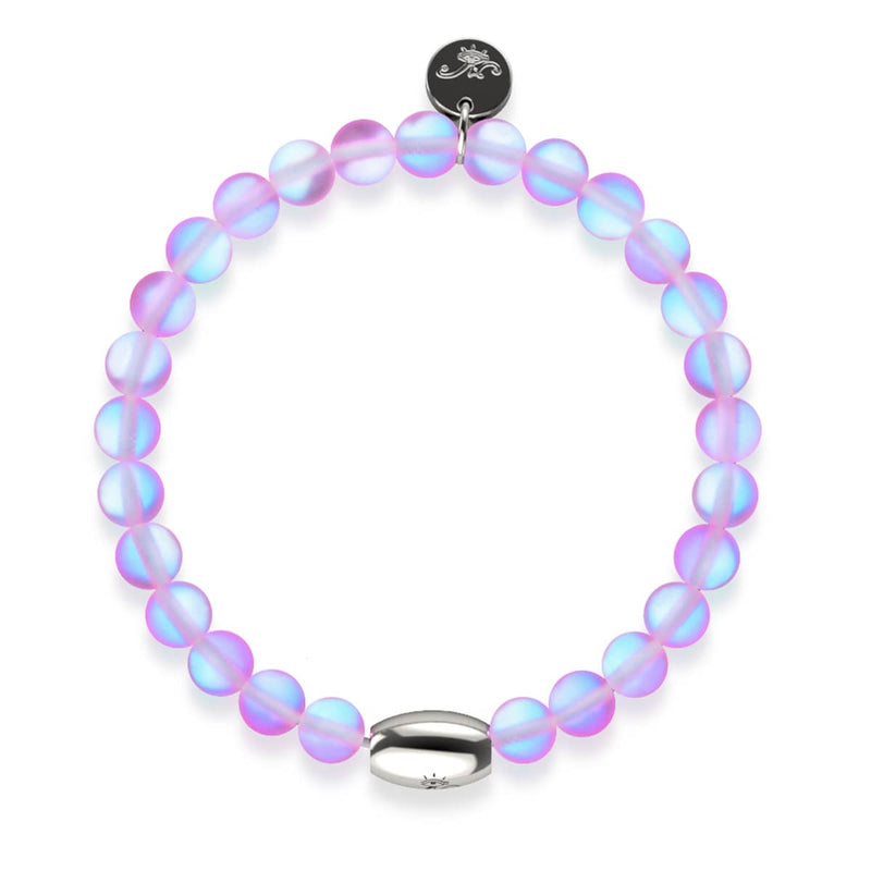 Lavender | .925 Sterling Silver | Mermaid Glass Bead Bracelet