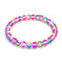 Pink Lemonade | Silver | Mermaid Glass Bead Bracelet