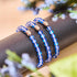 Sapphire | .925 Sterling Silver | Mermaid Glass Bead Bracelet