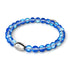 Sapphire | .925 Sterling Silver | Mermaid Glass Bead Bracelet