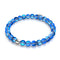 Sapphire | Silver | Mermaid Glass Bead Bracelet