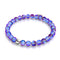 Violet | Silver | Mermaid Glass Bead Bracelet