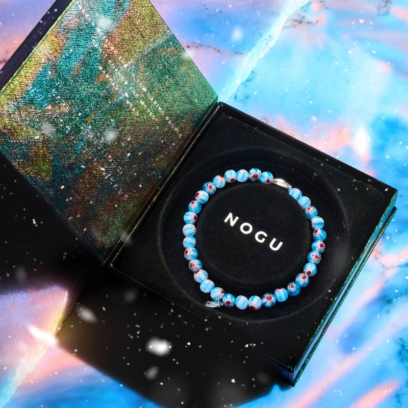 Alpine Bloom | .925 Sterling Silver | Millefiori Bracelet