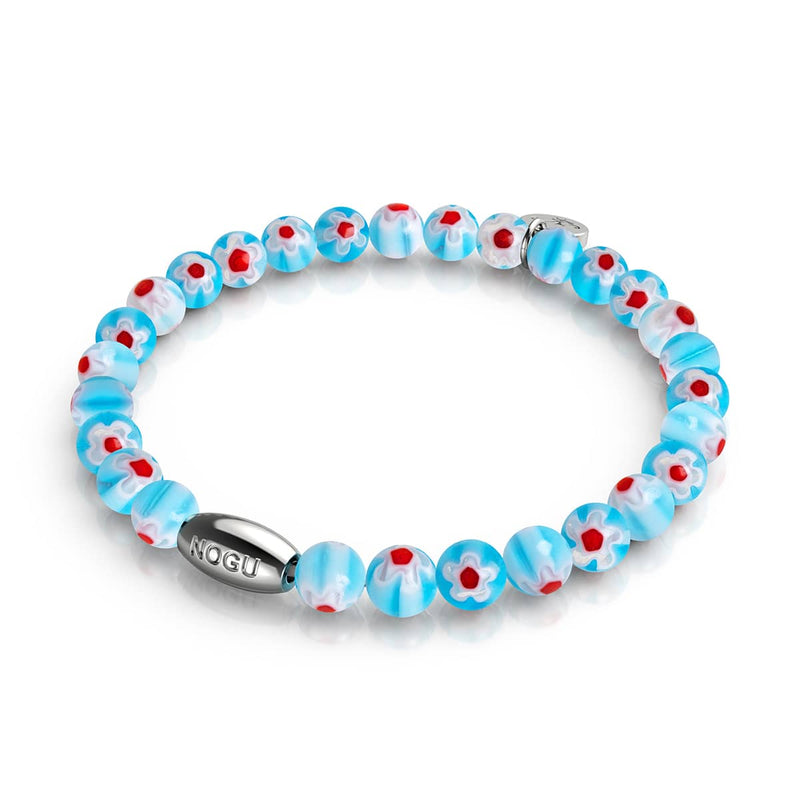 Alpine Bloom | .925 Sterling Silver | Millefiori Bracelet