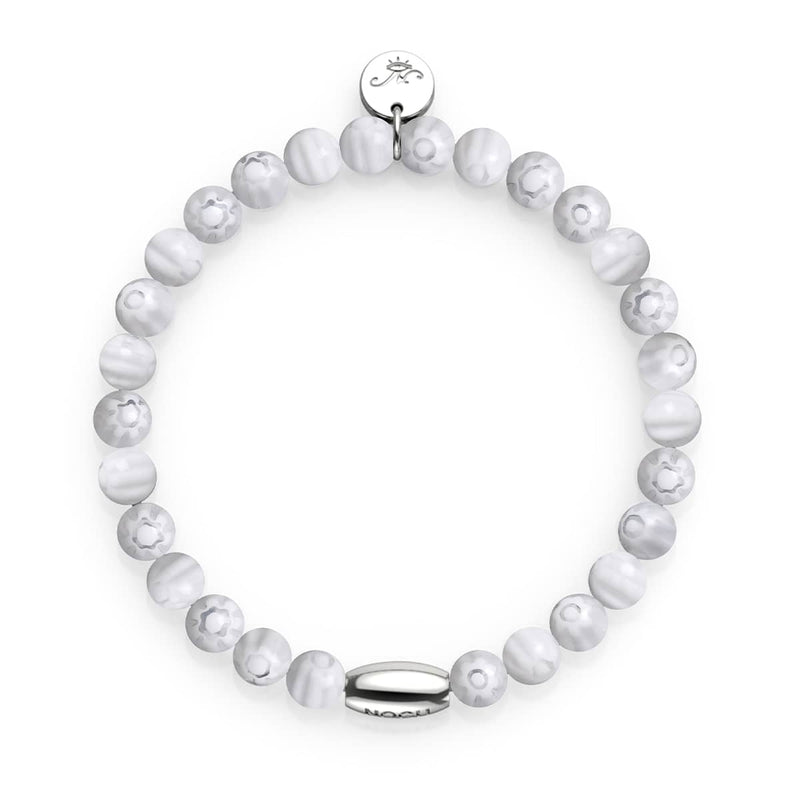 Roman Lily | .925 Sterling Silver | Millefiori Bracelet