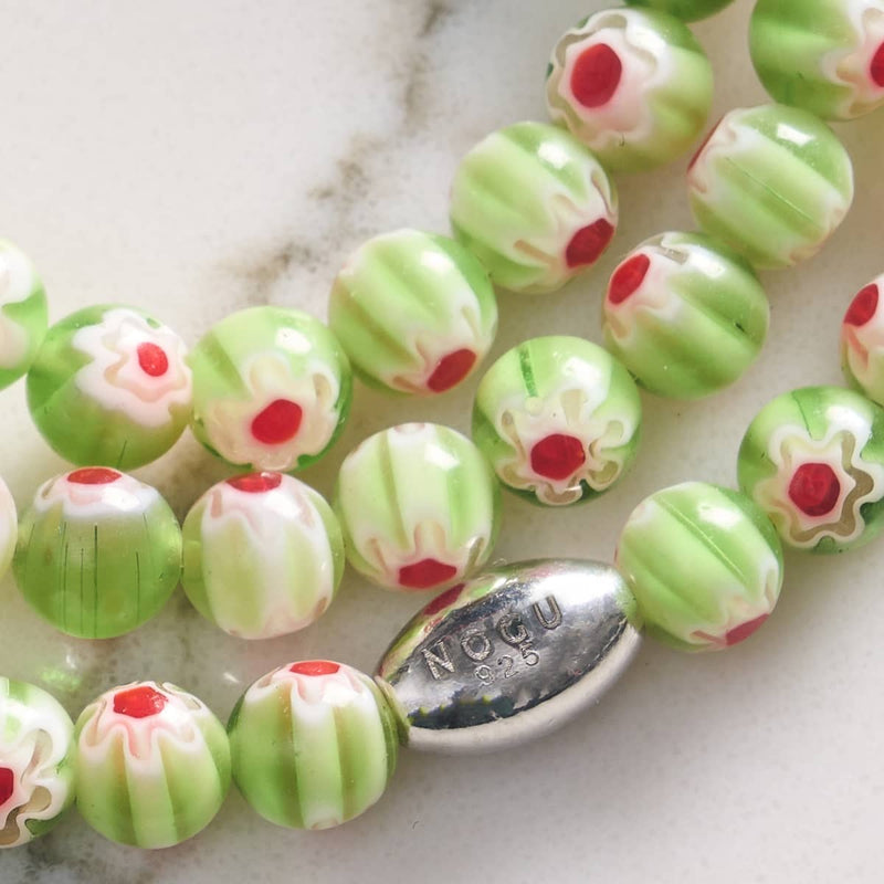 Sicilian Sage | .925 Sterling Silver | Millefiori Bracelet