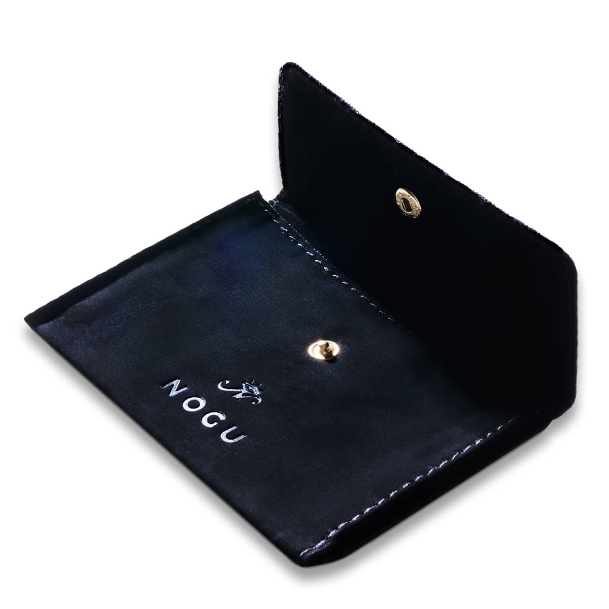 NOGU | Black Micro-Suede Travel Clutch