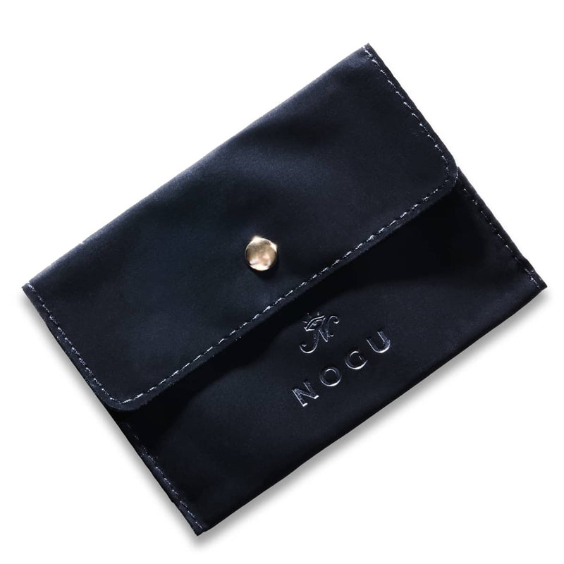 NOGU | Black Micro-Suede Travel Clutch