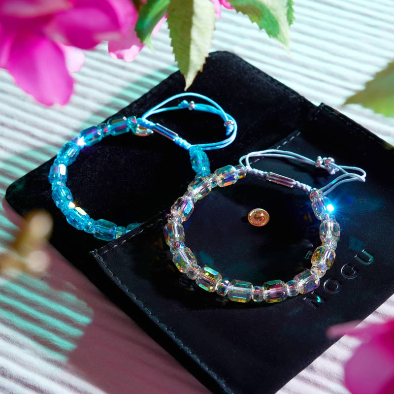 Moonbeam x Grey | Silver | Radiant Facet Pebble Bracelet